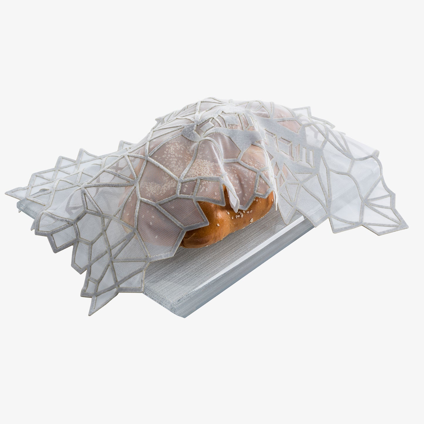 Challah Cover Geometric Gray