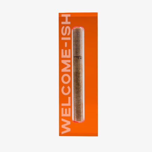 Mezuzah Medium Orange - Welcome-Ish